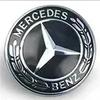 For Benz S-W2257mm Star Flat Hood Bonnet Logo Emblem Badge For Mercedes Benz W204 W124 W201 W202 W212 W220 W205 automobile