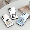 C-Cartoon-N P-Pinguin Handyhülle für Samsung S25,S24,S21,S22,S23,S30,Ultra,S20,Plus,Andere Weiche Schwarze Hülle