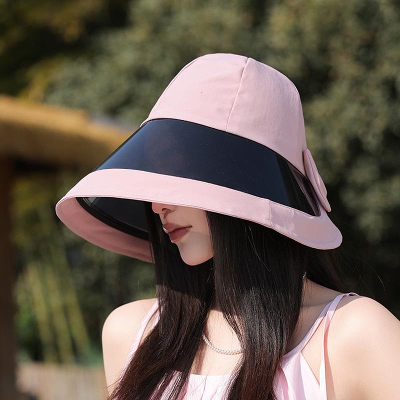 New Summer Sun Hat Children's Fashion Versatile Lenses Large Brim Sun Hat Outdoor Cycling Sun Protection Bucket Hat