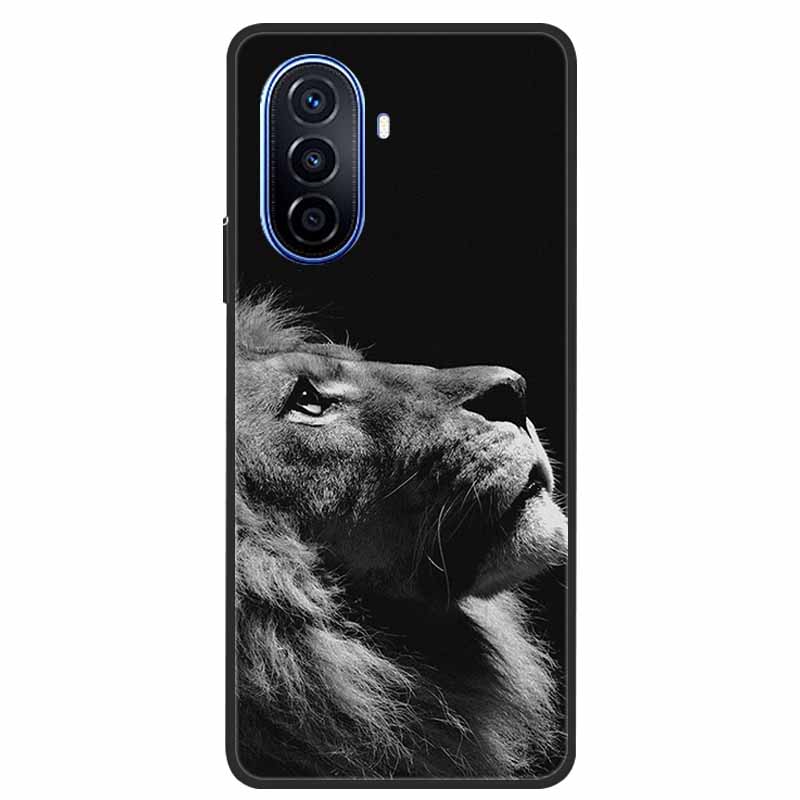 For Huawei Nova Y70 Plus Case Wolf Black Silicone Soft Phone Case For Huawei Nova Y70 Back Cover Case NovaY70 Y 70 Funda Coque