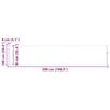 Retractable Side Awning 100*500 Cm Red