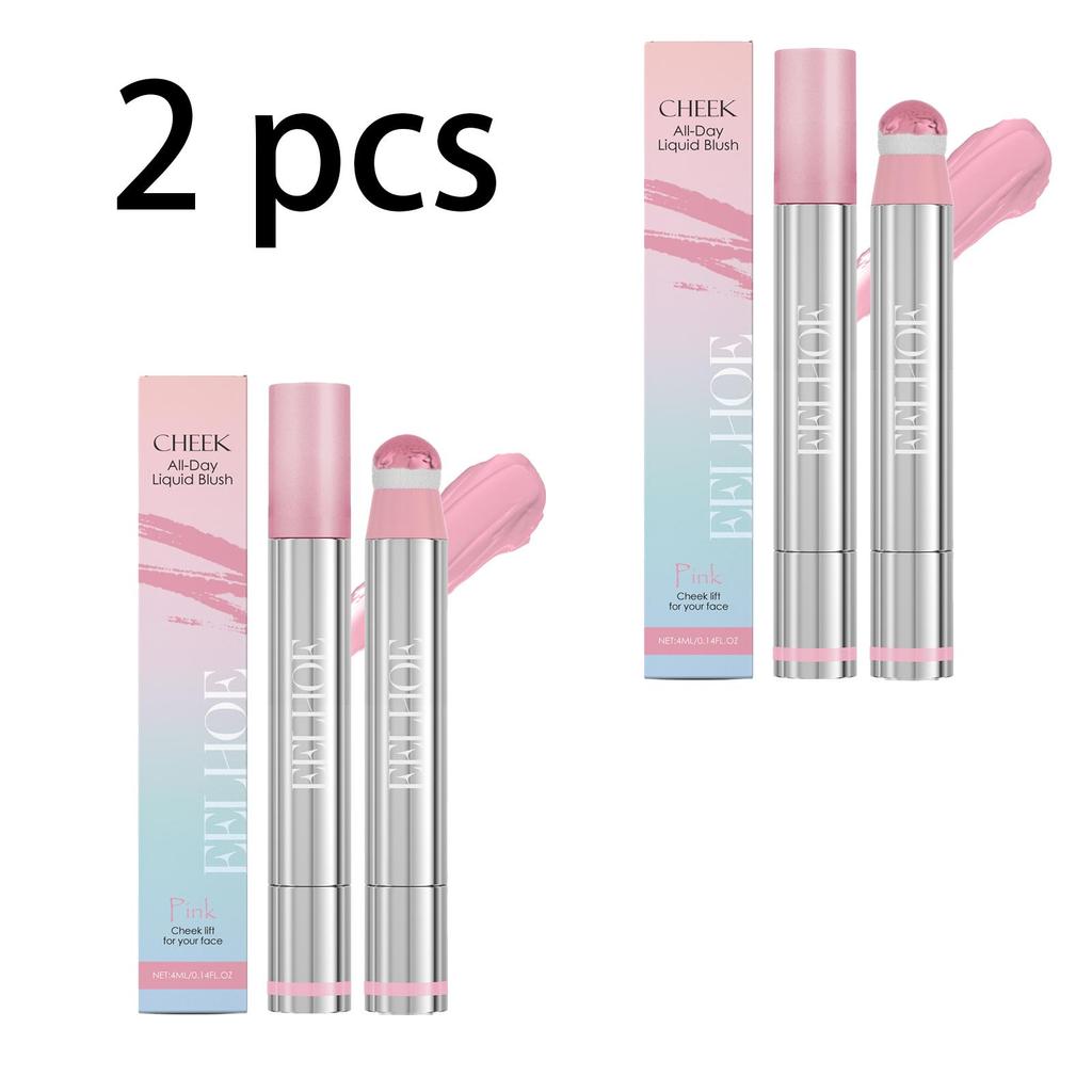 EELHOE Rotating Liquid Blush Lip Gloss Multifunctional Face Makeup, Moist and Easy To Apply, Long-Lasting - Women's Gifts