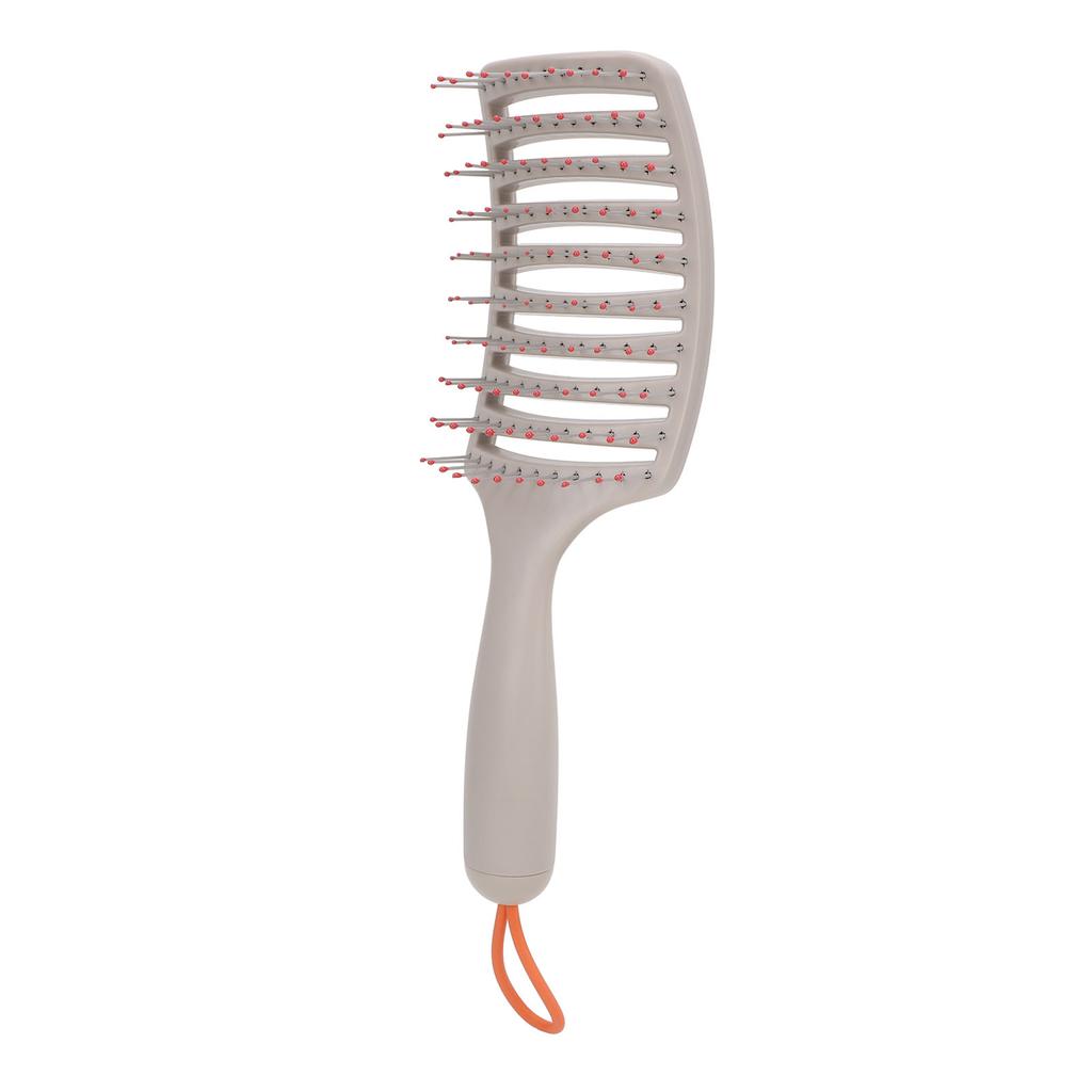 Hair Detangler Brush Plastic Lightweight Portable Curved Detangling Hair Brush for Adults and Kids