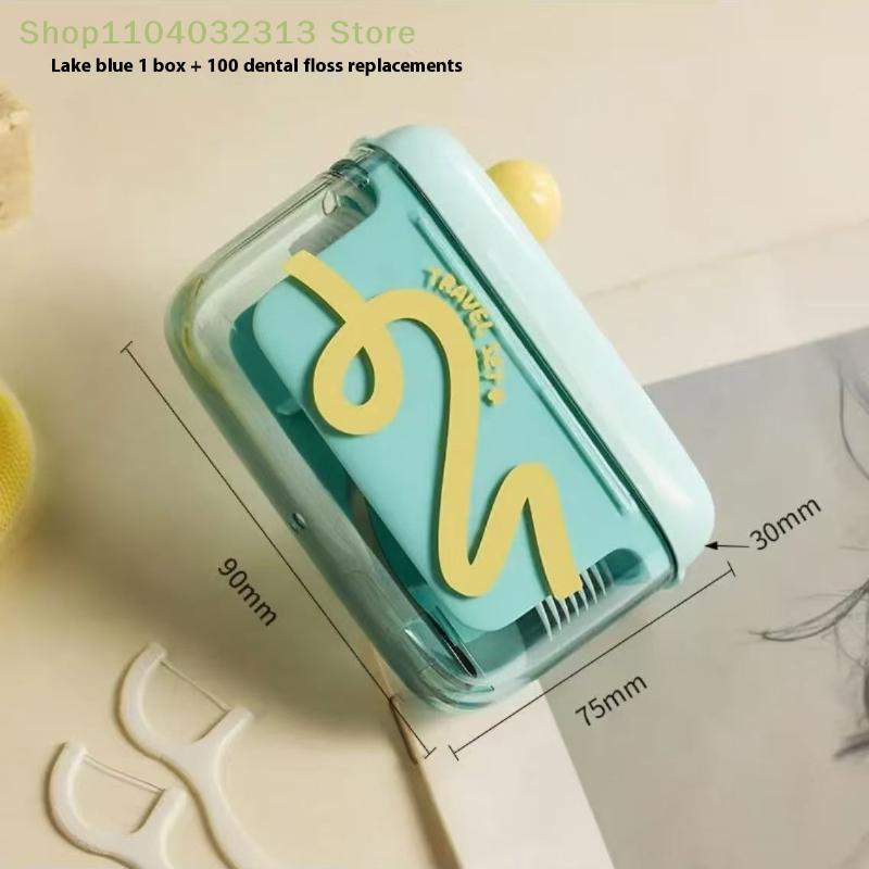 10Pcs Dental Floss Dispenser Containing Automatic Dental Floss Portable Dispenser Refillable Dental Floss Organizer Box