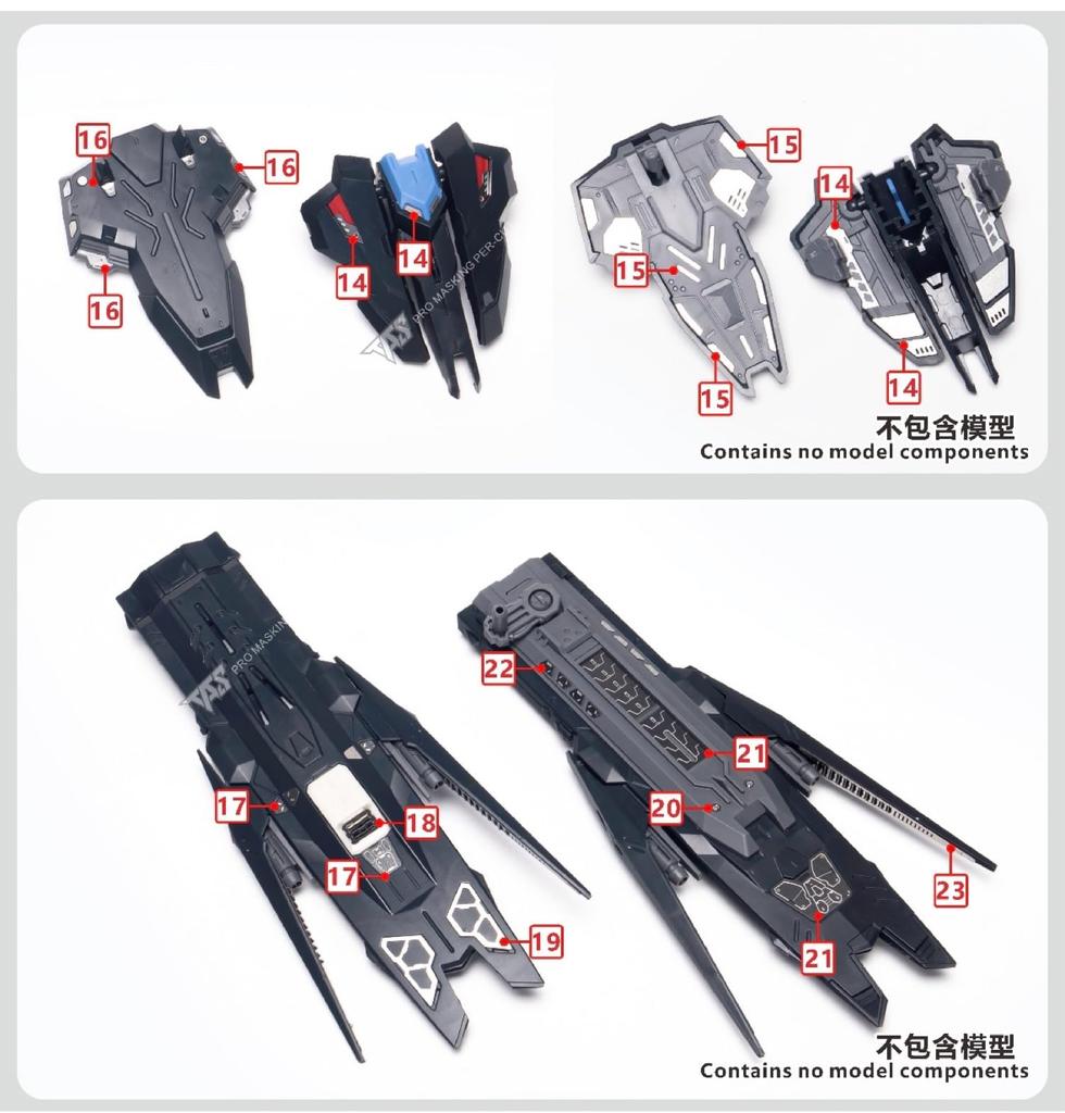 TAS Metal Parts for and PG Modifications MG Gundam High-Quality HG, RG, EG, MG, MGSD, Robots, Detail-Up (for 1/100 Vidar)