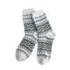 5 Pairs of Mid-calf Wool Socks for Men In Autumn and Winter, Double Octagonal Flower Men's Socks