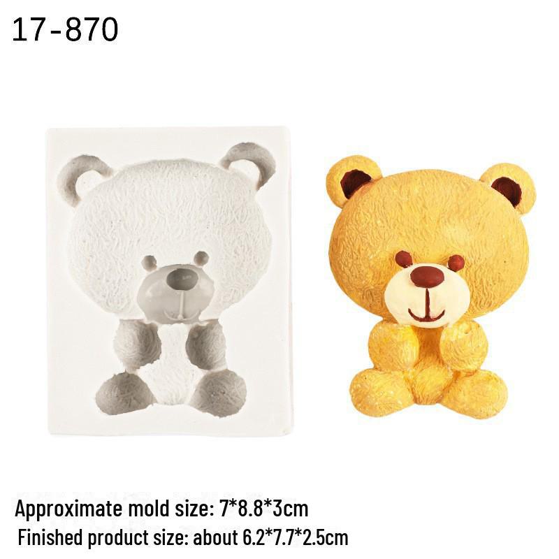 

Форма для помадки и шоколада в форме медведя для самостоятельной выпечки и ароматерапии