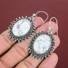 Howlite Earring Genuine Gemstone Earring 925 Sterling Silver Earrings Dangle Earring Handmade Silver Jewelry Gifts For Women Howlite Jewelry