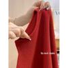 Women's Angora Red Anti-Aging Whitening Sweater | Autumn Winter Half-High Collar Long Sleeve Knit Top