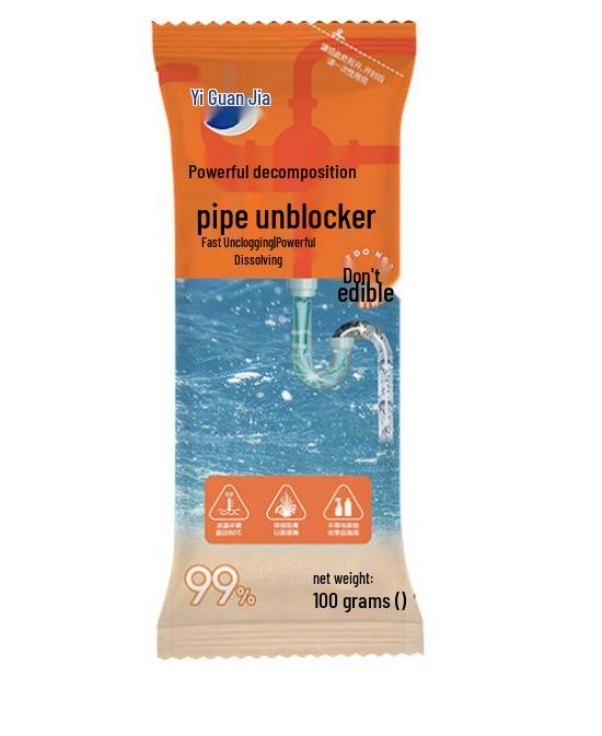 Powerful Pipe Dredger: Kitchen & Toilet Oil Stain Dissolver & Deodorizer