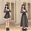 Wats Academy JK Uniform: Sweet Japanese Style Jacket and Waist-Cinching Dress Set for Autumn.