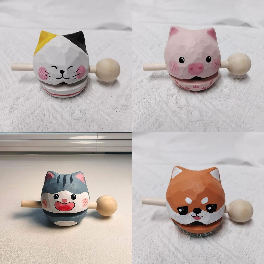 Wealth Plus Hölzerner Fisch Stressabbau Spielzeug Mit Handgefertigtem Design Für Bürodekoration Und Geschenk