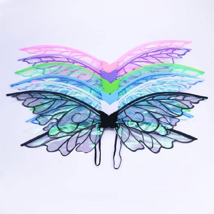 Butterfly Wing Costume for Girl Cosplay Party, Halloween, Christmas, Birthday, Halloween Cosplay Fairies Wing Costume
