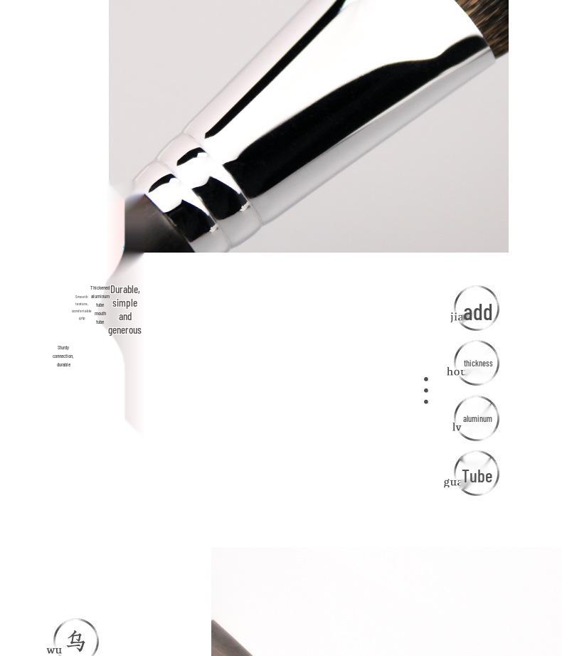 Pensulă de fard de obraz Fenghuetang WM-3 lemn de santal moale