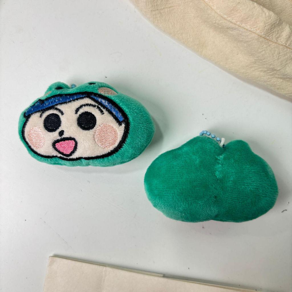 Crayon Shin-chan Plush Doll Charm - Cute Costume Pendant & DIY Clothing Accessory