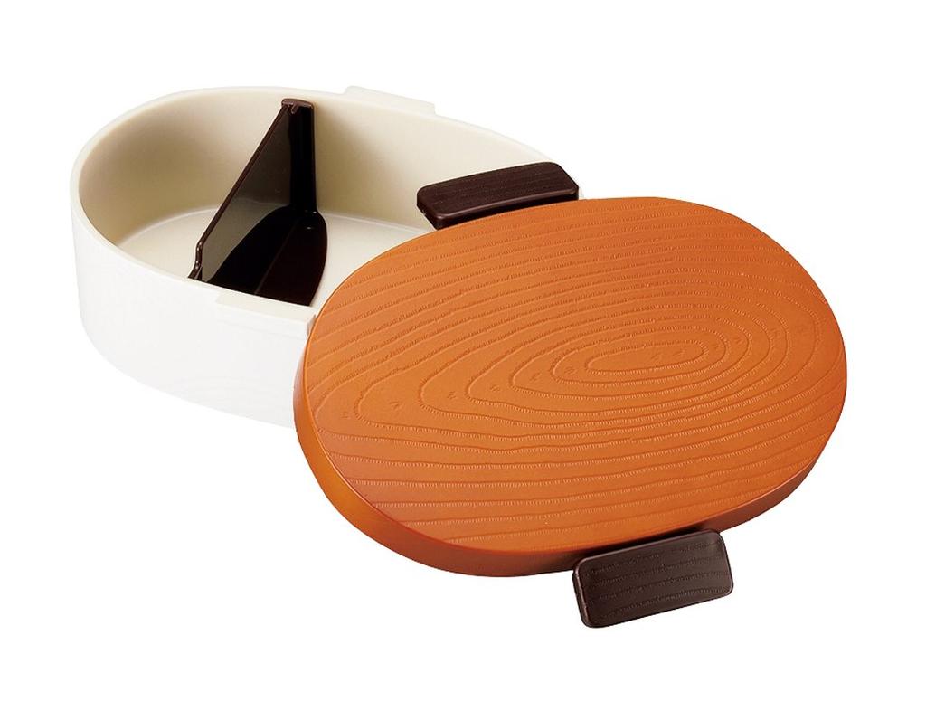 Tatsumiya Wood Grain Oval Bento Tight 52906 Tight-Style Box, Large, Urumi, Style,