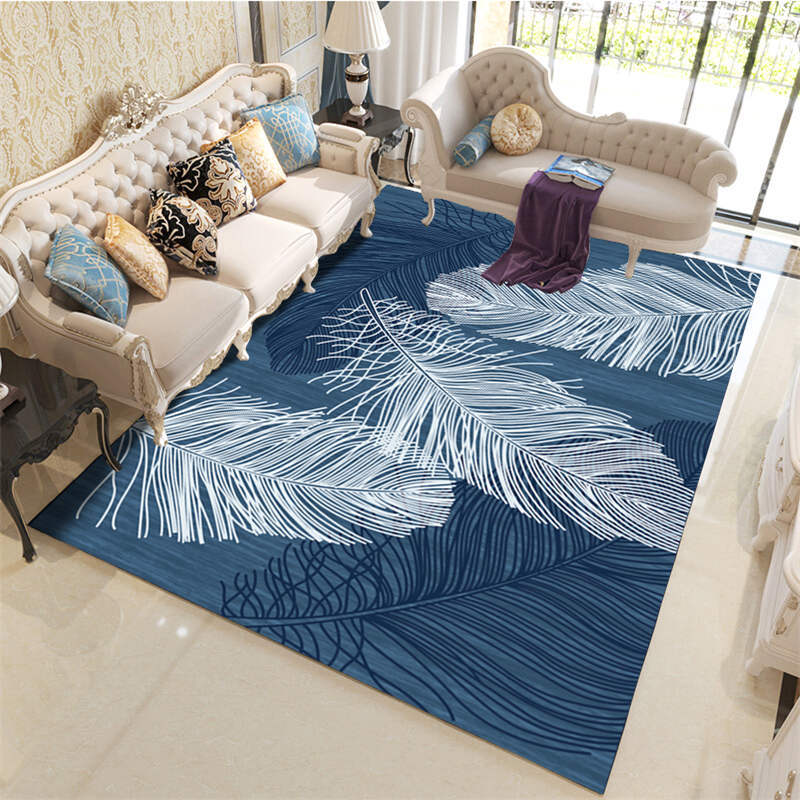 Nordic Living Room Carpet Bedroom Bedside Carpet Geometric Flower Carpet