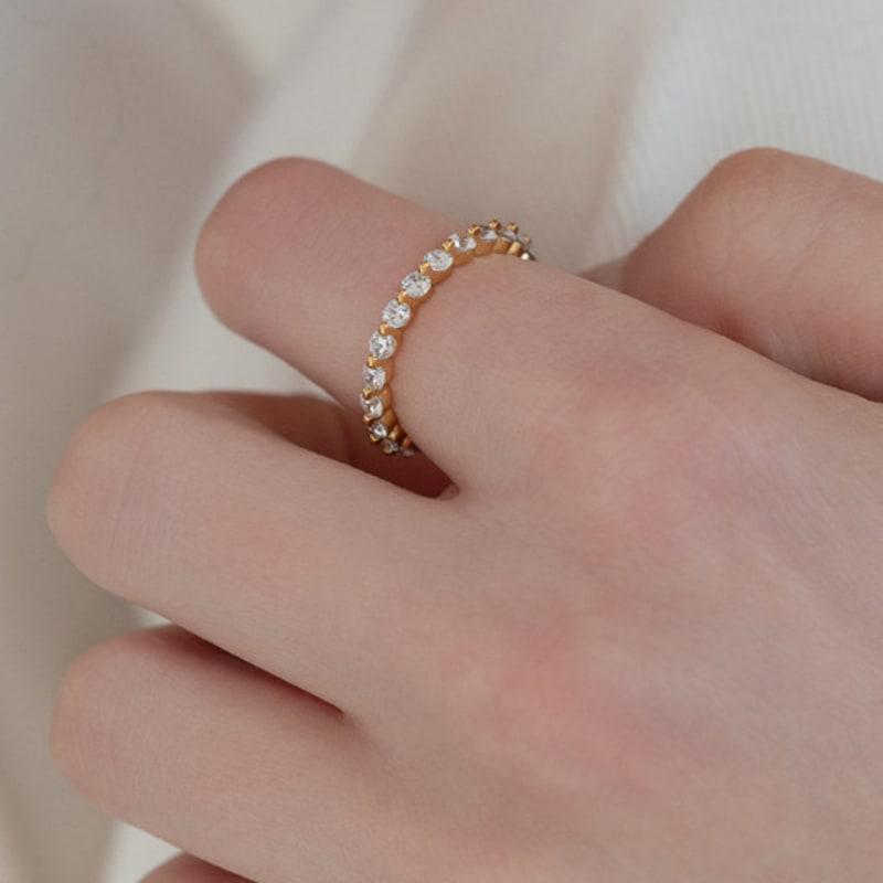 TATIANA (Silver 925) Circle Eternity Ring CR1887 no.13