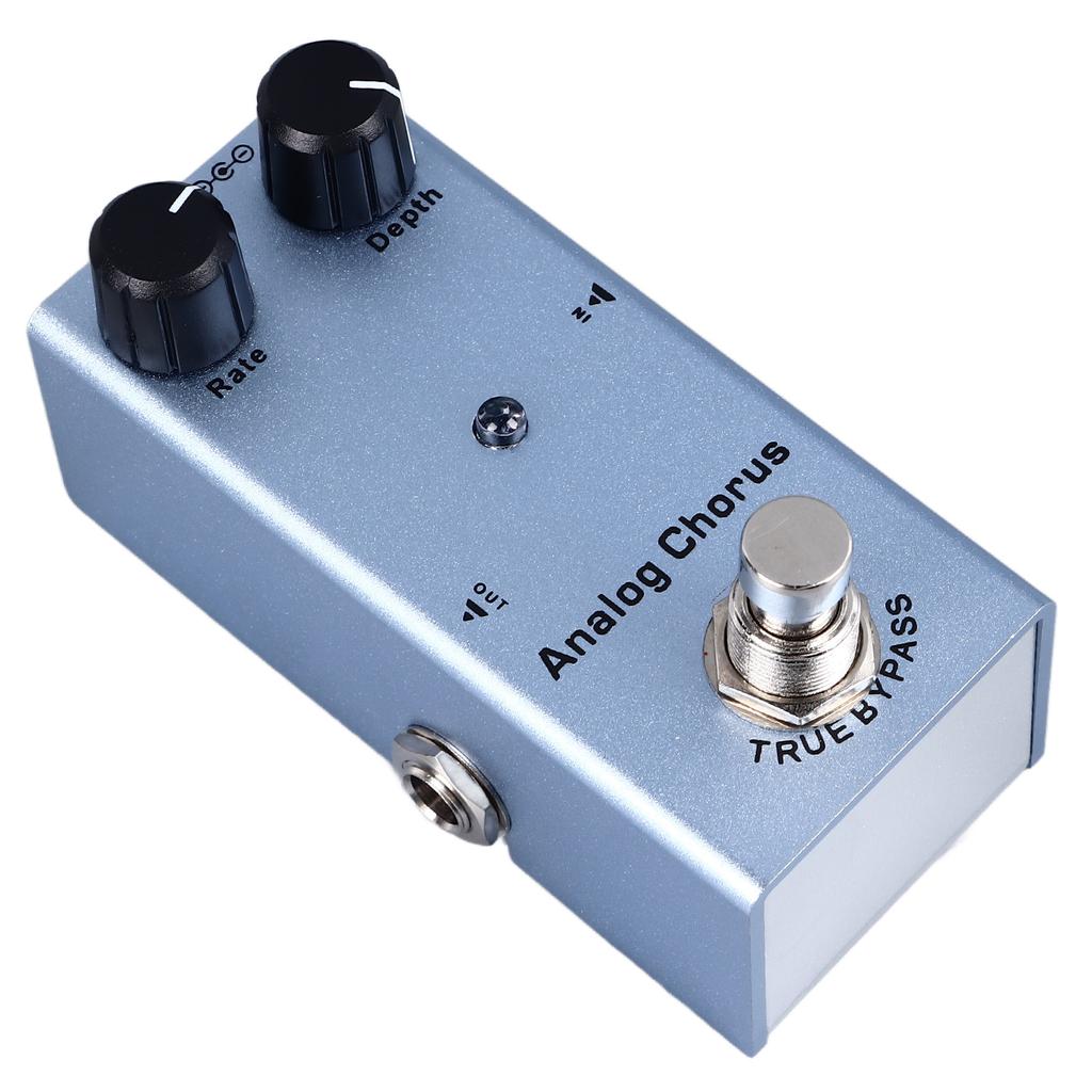 Electric Guitar Effect Pedal Single Type Accurate Adjustment Aluminum Alloy Portable Mini Effect Pedal Analog Chorus(07)