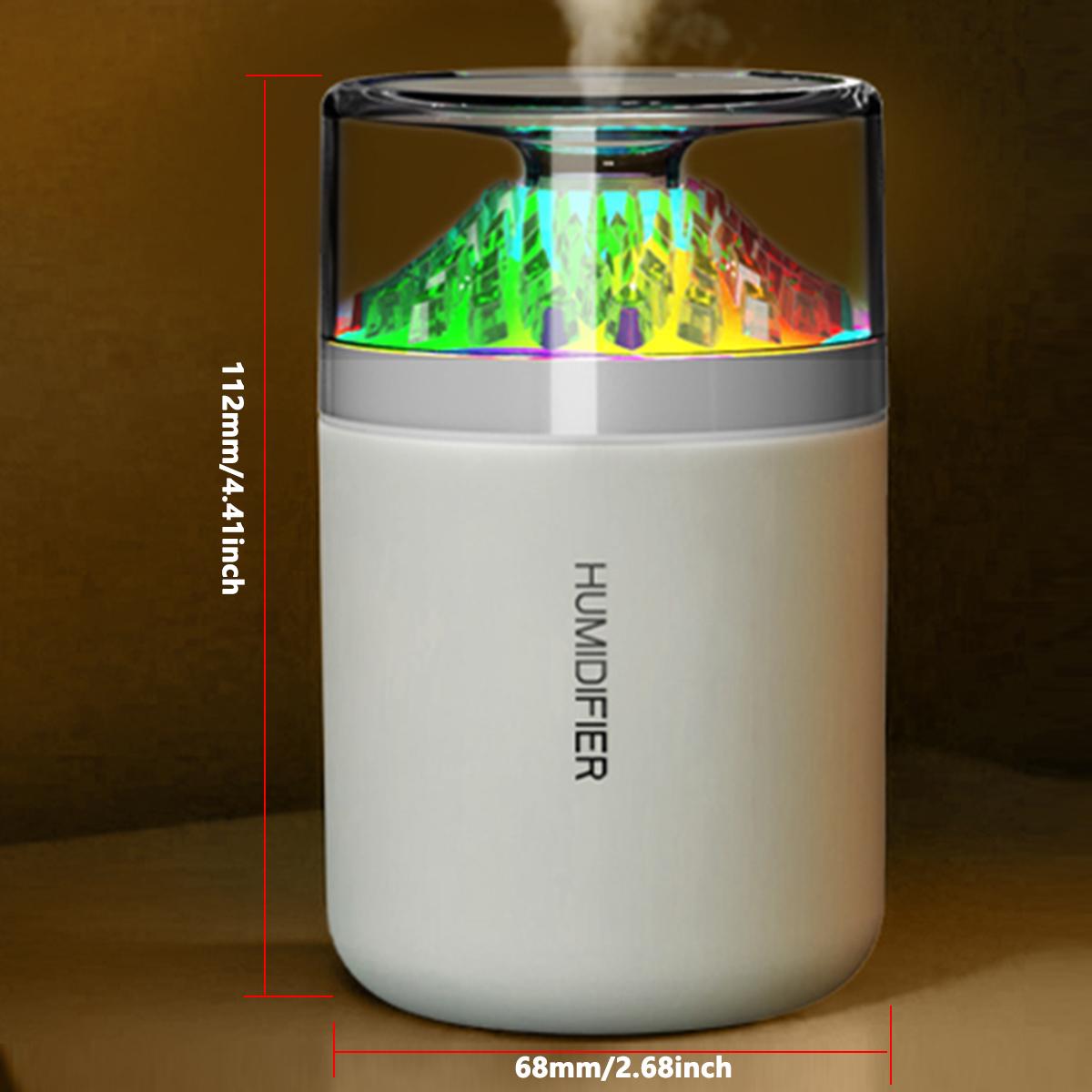 

180ml humidifier colorful atmosphere light mini portable car cut fragrance cup seat design delicate spray home humidification білий