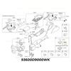 Upgrades Auto Park Mode Switches Electronic Handbrake Switch Vehicle Parking Brake Switch Replaces 93600D9000 for Car
