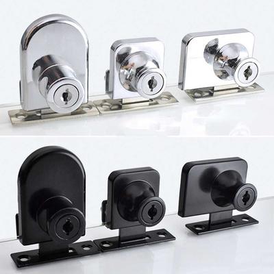 No Punching Hasp Zinc Alloy Window Lock Glass Cabinet Lock Cabinet Door Locks Mall Display