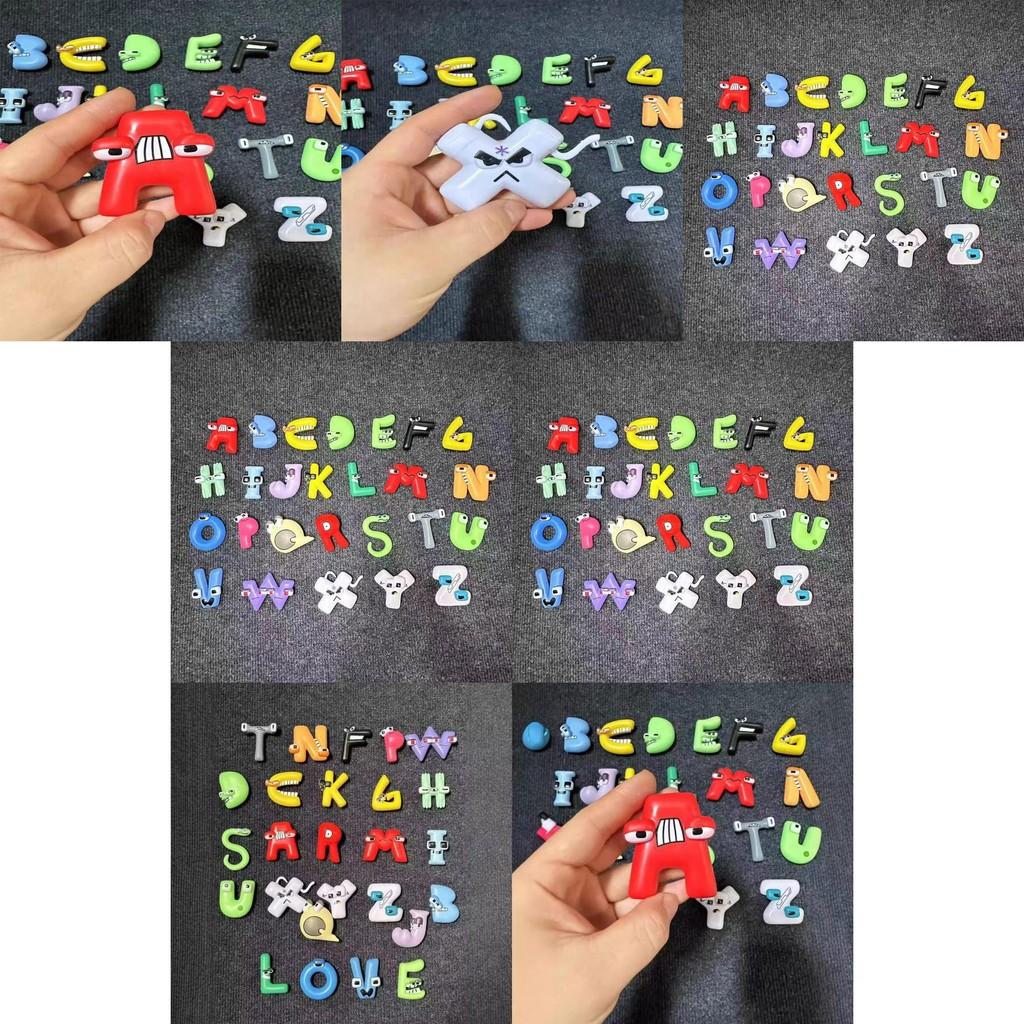 Fun And Colorful 26 Letter Alphabet Cartoon Figurine Toys For Kids Educational Gift