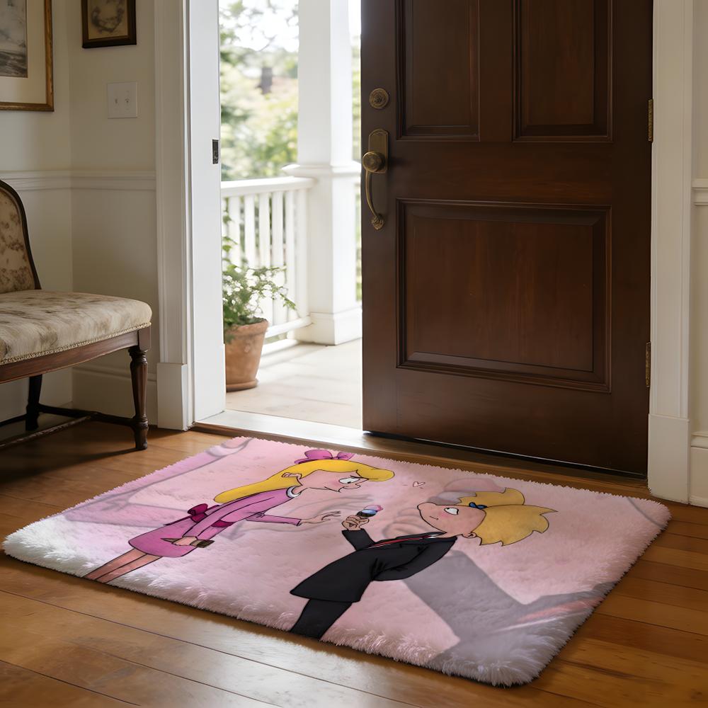 Floor Mat Soft Flannel Rug Non Slip Absorbent Mat for Bathroom Bedroom Home Decor Art Nouveau Black Roses