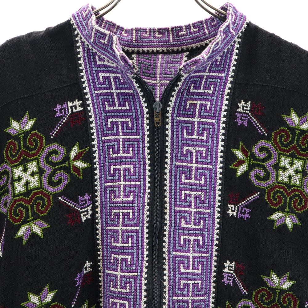 OLD 90s reversible Jacket Black x purple system Women Used