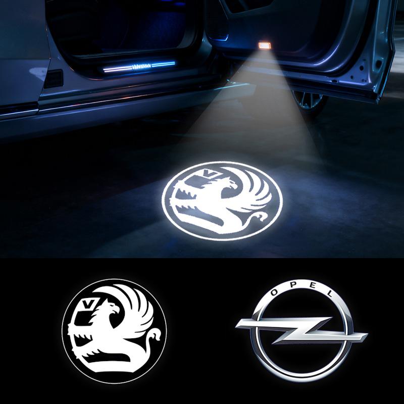 Car styling Auto Door LED Decoration Wireless Welcome Light Logo ProjectorFor Opel Insignia Astra Antara Meriva Zafira H G Corsa