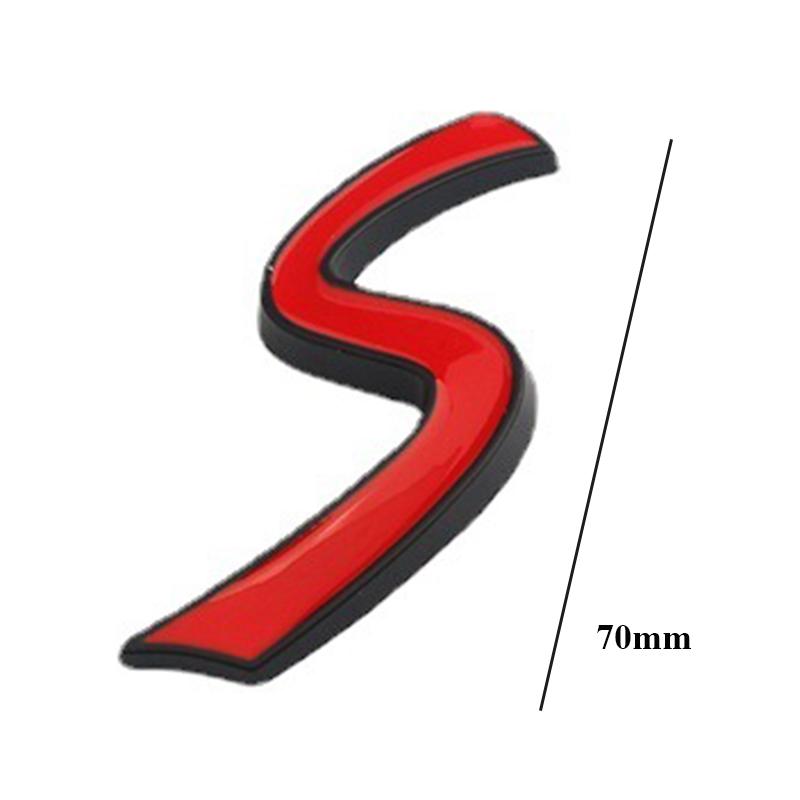 3D ABS Logo Cooper S Emblemat Litery Bagażnik Samochodu Odznaka Naklejka Cooper S Naklejka Akcesoria