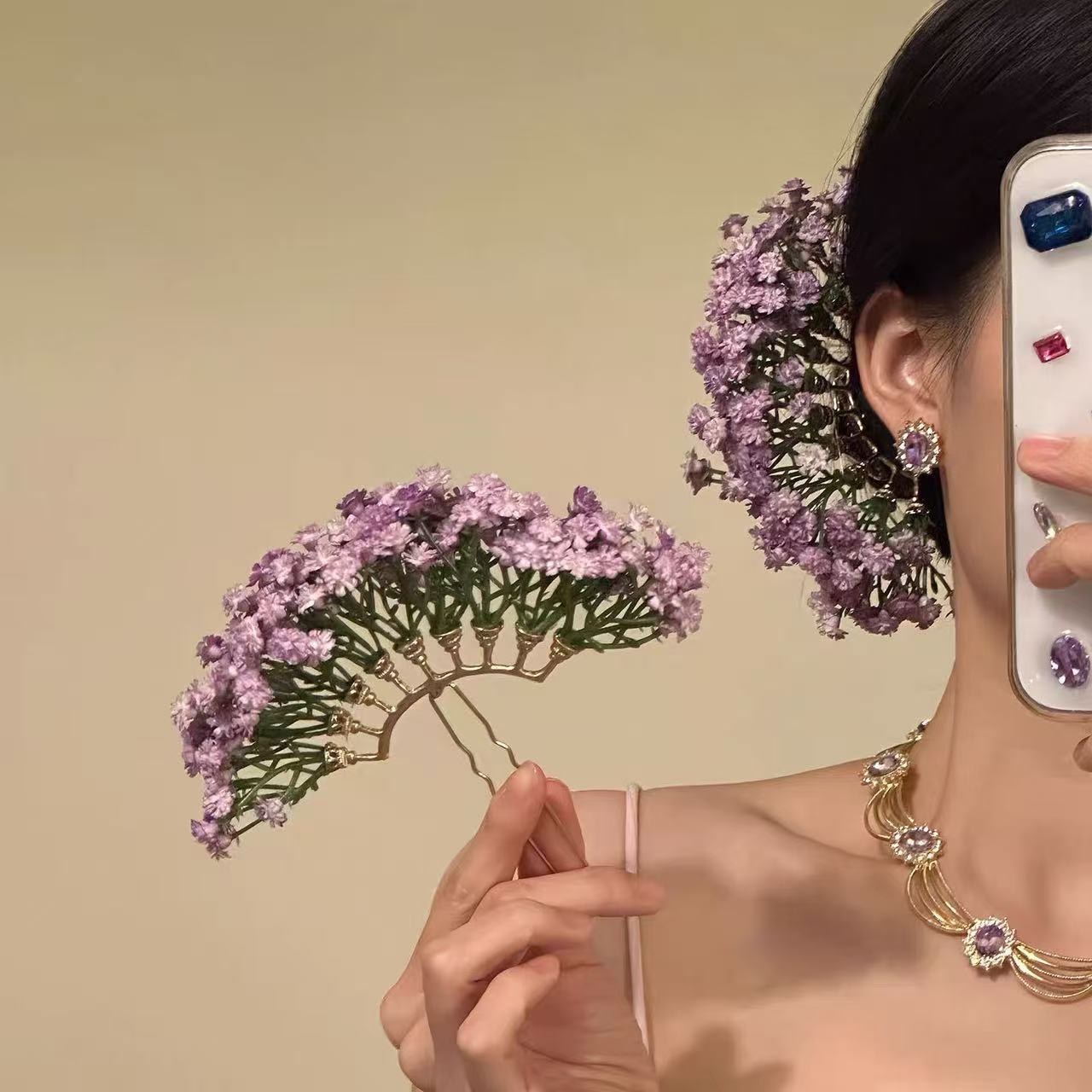 

Flower Hair Clip Artificial Tropical Flower Hairpin Barrette Hair Accessories for Wedding Party Hair Clip for Women Girls Brides Floral Hair Clips