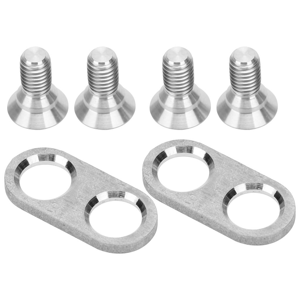 Mountain Bike Pedal Cleats Mounting Screws and Washers Titanium Alloy Cycling Accessory