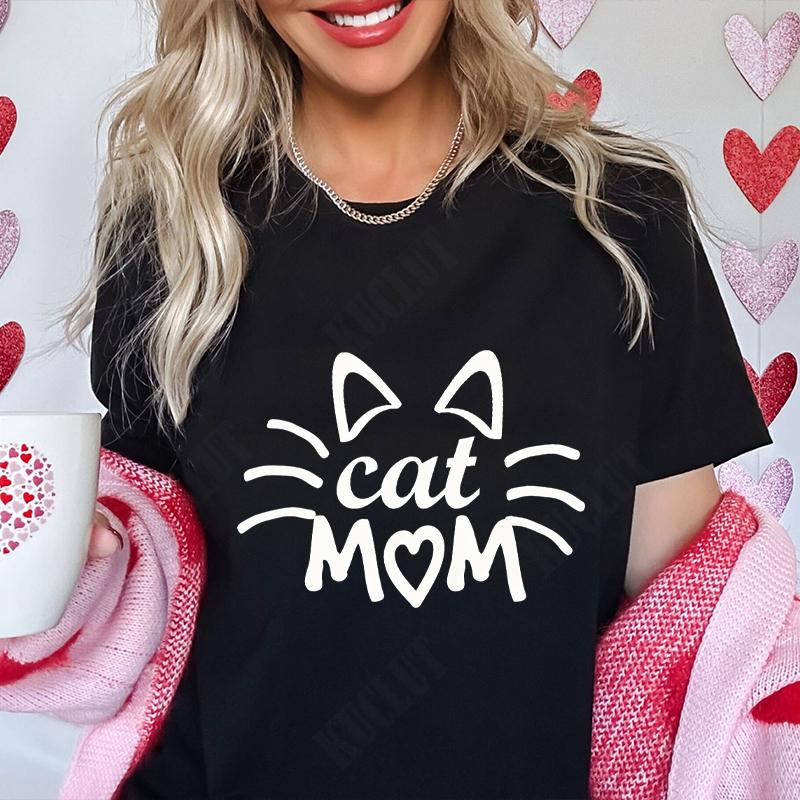 Funny Heart  Dog Paw Print Women Tshirts Fashion Summer Ladies Tshirts Short Sleeves Clothes Love Heart Fashion Casual Shirts