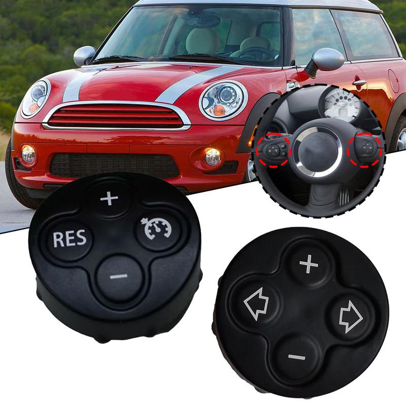 1 Pair Car Steering Wheel Switch Cruise Control Button Covers For BMW For MINI For Cooper R55 R56 R57 R58 R59 R60 R61 2007-2014