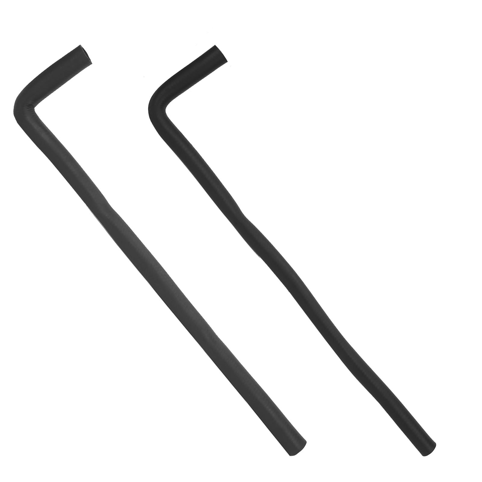 

2 шт. Сменные патрубки радиатора 90 градусов Формованный комплект патрубков радиатора Подходит для двигателя серии Chevrolet LS 58 дюймов