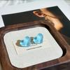 Jelly Color Pink Heart Stud Earrings for Women Trendy Cute Acrylic Earrings Girls Sweet Romantic Party Jewelry
