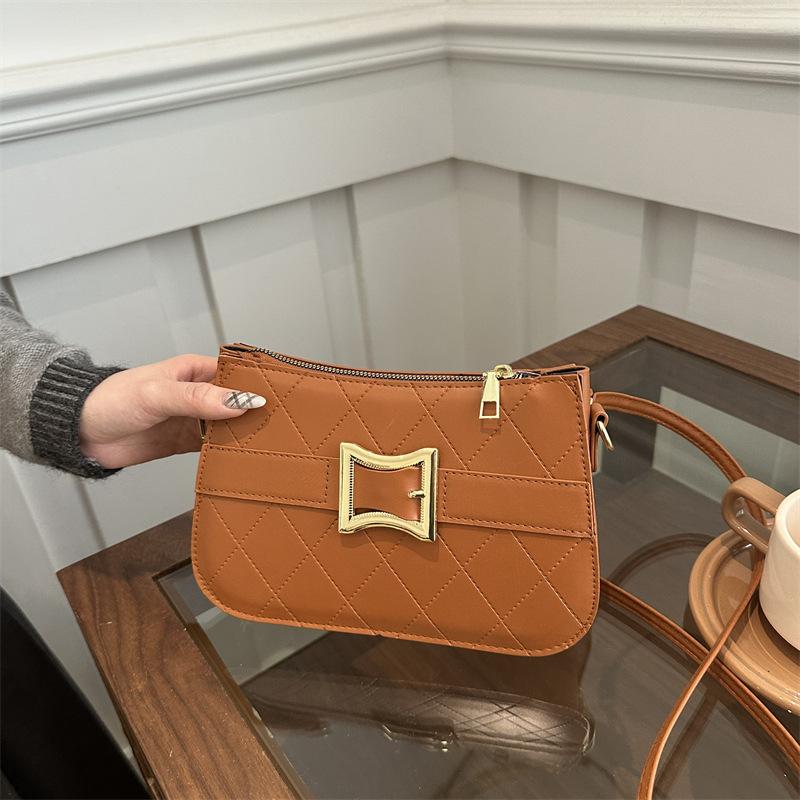 

Цепочка, ощущение высокого класса, осень-зима, новая однотонная сумка на плечо, женская модная универсальная повседневная нишевая дизайнерская сумка-мессенджер коричневый