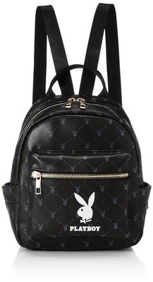 Mini-Rucksack PL Mini-Rucksack für Damen Schwarz 23cm 10cm [Playboy] PL-MBBK37 Höhe Breite 19.5cm Tiefe