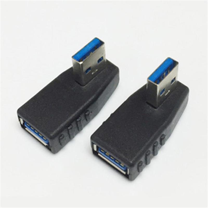 USB Adapter Left Bend Male To Female 3.0 Elbow Data 90 Female Male Cable A Degree To Computer H J5O8
