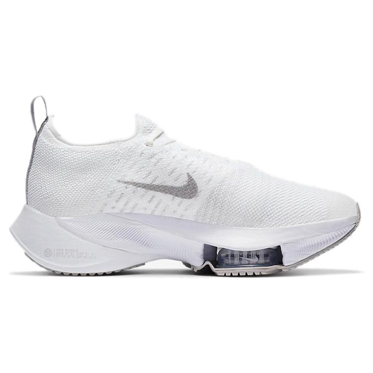 Nike Air Zoom Tempo Next% Flyknit Bianco Platino Puro Donna CI9924-101