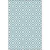 Aqua Green Tile Non-Slip Base Machine Washable Carpet