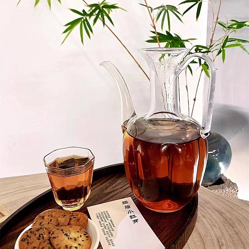 Transparent High Borosilicate Glass Teapot with Handle
