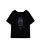 Iwaiial Vintage Distressed Graphic T-Shirt - Black
