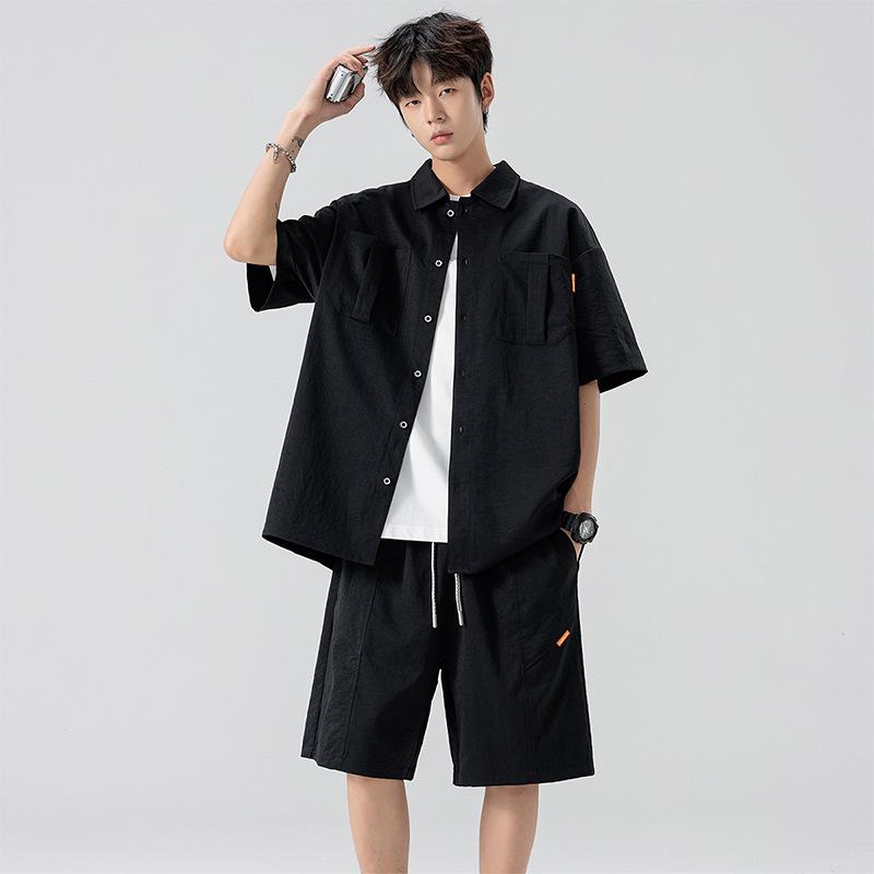 Herren Sommer Strandanzug mit Shorts 8XL