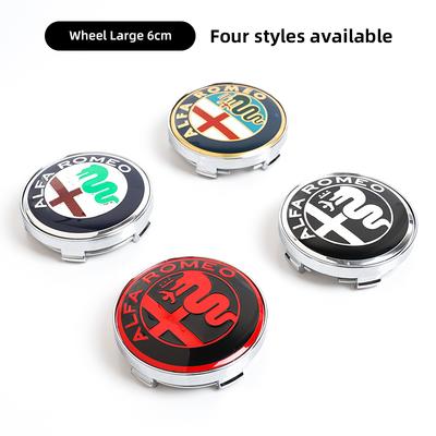 4Pcs Special Car Wheel Hub Center Cover For Alfa Romeo 156 159 147 4C 8C 166 Giulia Giulietta Mito Stelvio Spider GT