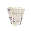 Flower Cake Dessert Packaging Box Portable Flower Gift Bag Kraft Paper Holder Photo Favor Drink Carrier With Handle