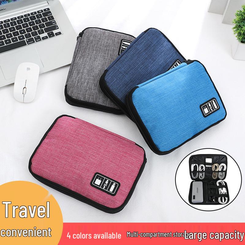 Portable Digital Storage Bag for Charging Cables and Earphones