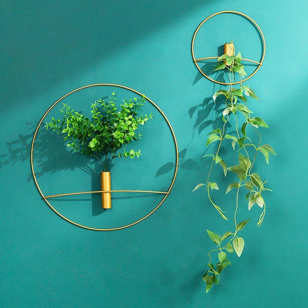 

3D Wall Mount Holder Punch-free Flower Pot Nordic Style Wall Flower Vase Home Decor