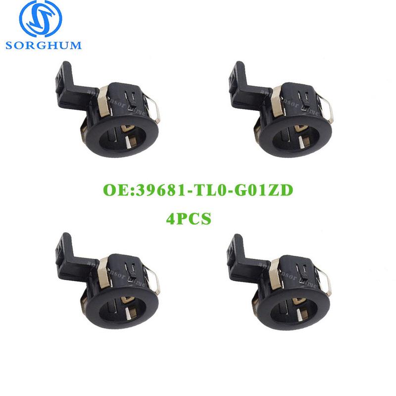 4PCS Black 39681TL0G01 PDC Parking Sensor Retainer For Toyota Honda Accord 39681-TL0-G01ZD 39681-TL0-G01 Parking Sensor Bucket